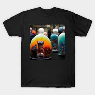 colourful glass blown bottle's T-Shirt